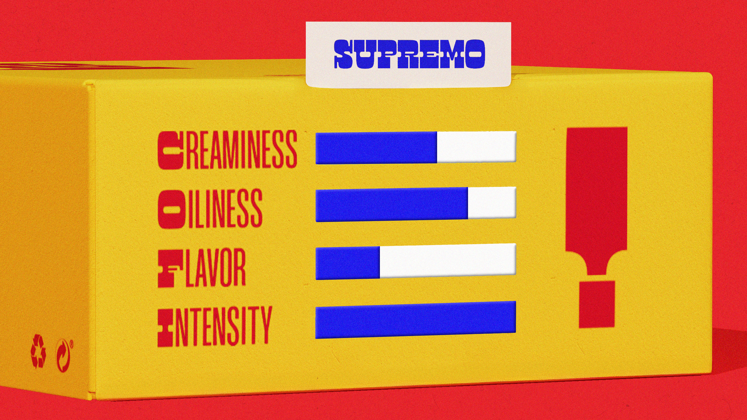 Mockup showing Cofi brand packaging.